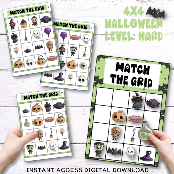 Halloween Match the Grid