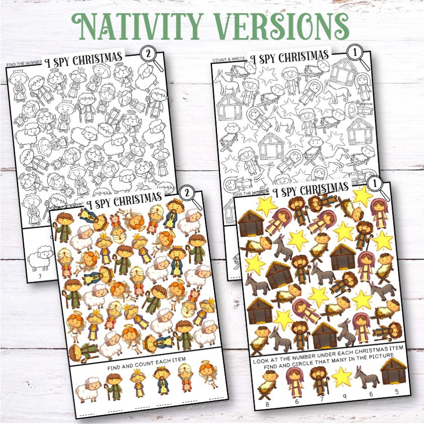 Christmas Ispy Activity Sheets