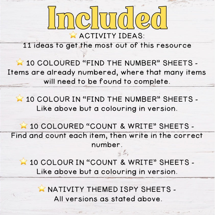 Christmas Ispy Activity Sheets