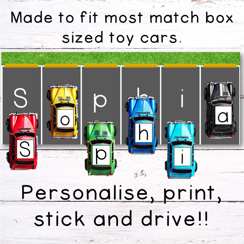 Editable Car Park - Personalise your own name