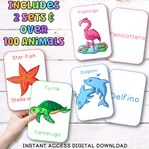 Italian Animal Flashcards