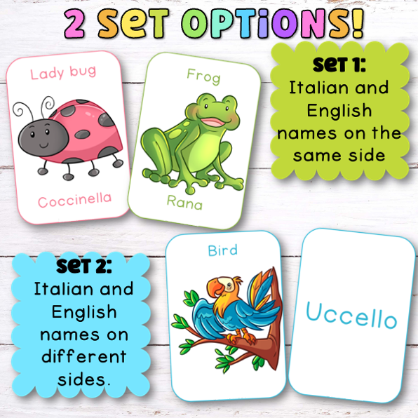 Italian Animal Flashcards