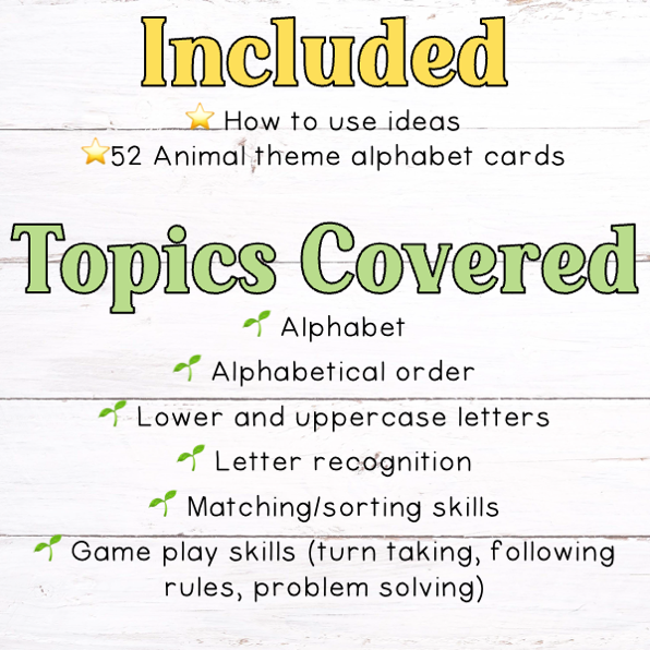 Animal Alphabet Letter Match Activity - Magnetic Tile Toppers