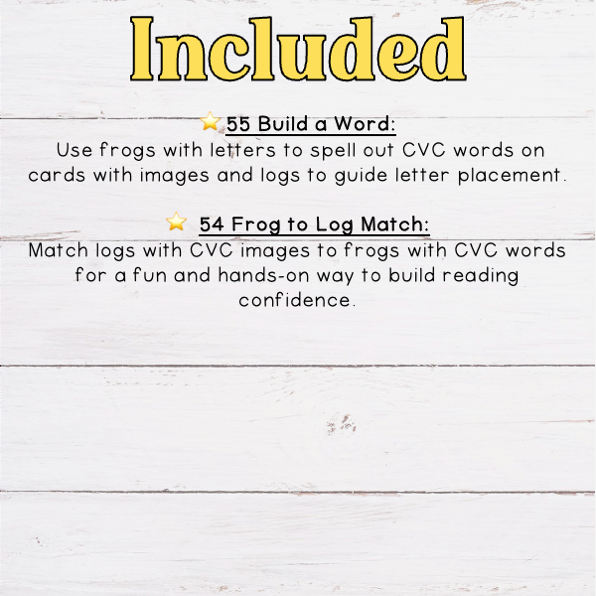 CVC Word Froggy Fun