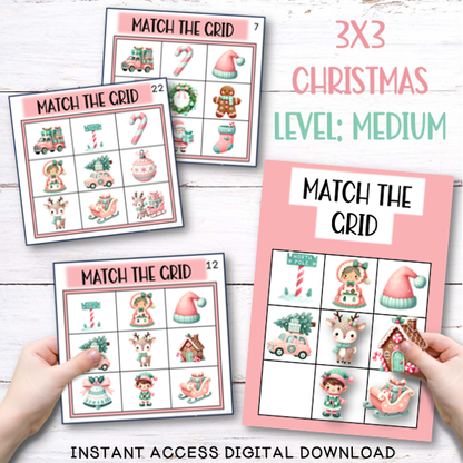 Christmas Match the Grid