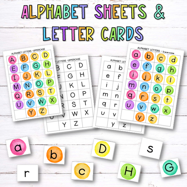 Alphabet Letter Activity Cards