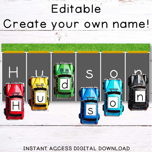 Editable Car Park - Personalise your own name