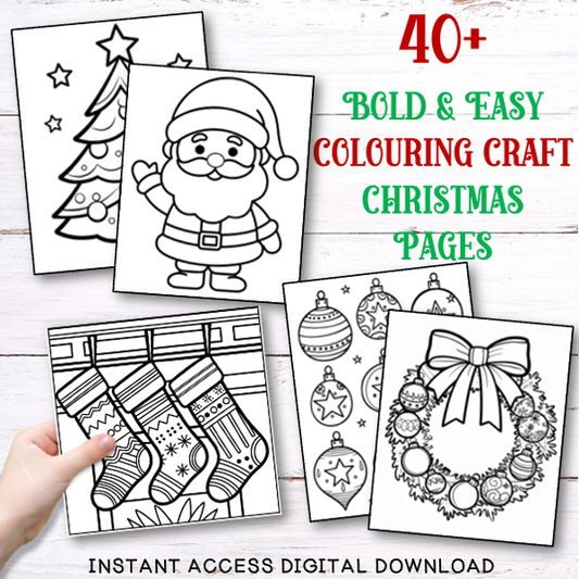 Christmas Colouring & Craft Sheets