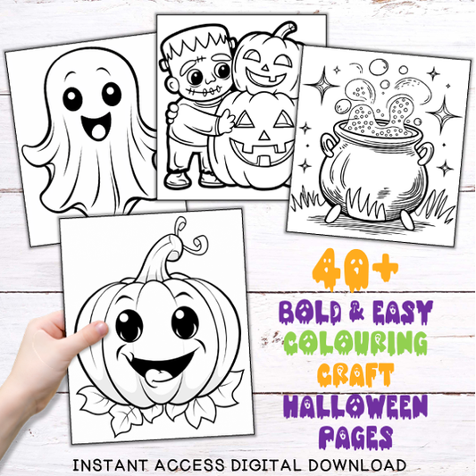 Halloween Colouring & Craft Sheets