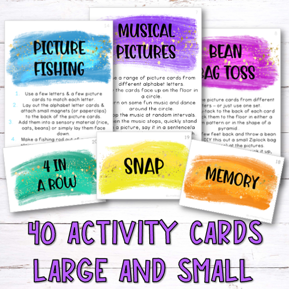 Alphabet Picture Activity Cards