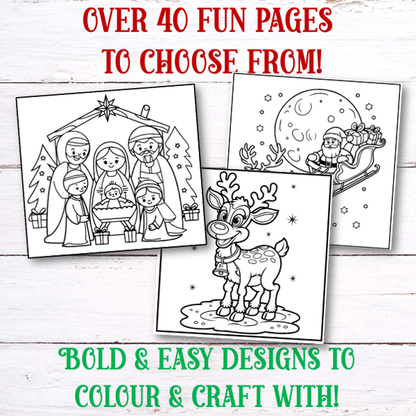 Christmas Colouring & Craft Sheets