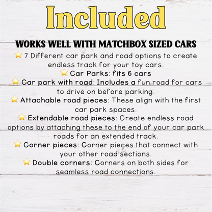 Car Park Spaces and Roads