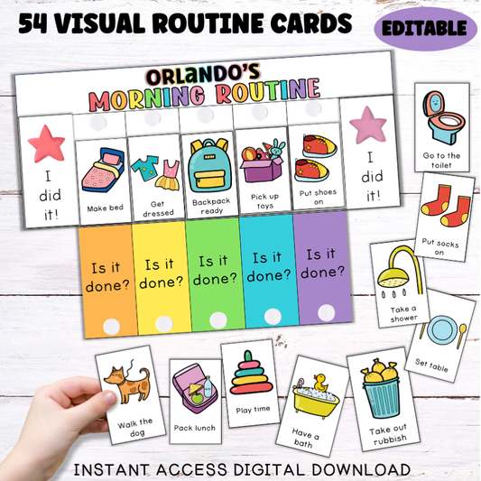 Visual Routine/Chore Flip Chart