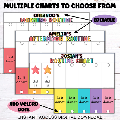 Visual Routine/Chore Flip Chart