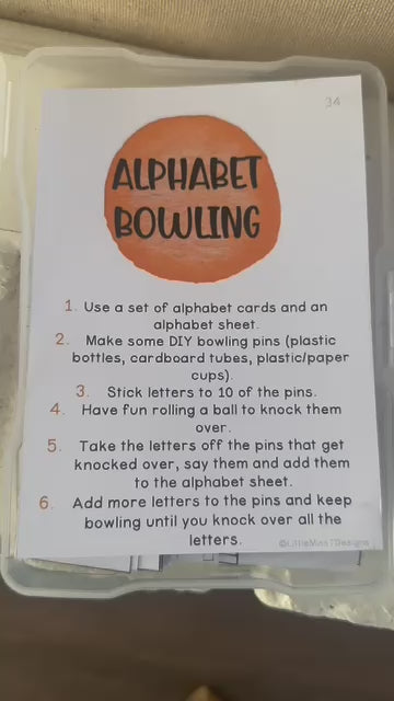Alphabet Letter Activity Cards